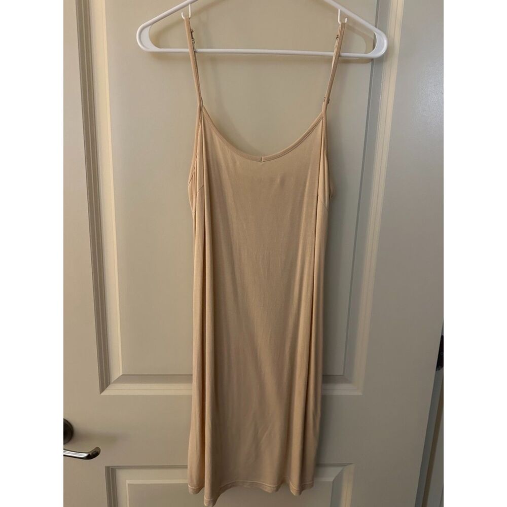 traffic people beige Nightgown Slip Dress Women's Sz Medium